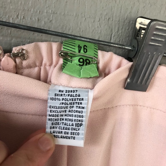 Vintage J R Nites by Caliendo Soft Pink 2 Piece Formal Outfit Size 10P - Picture 9 of 9